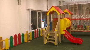 An indoor play structure
